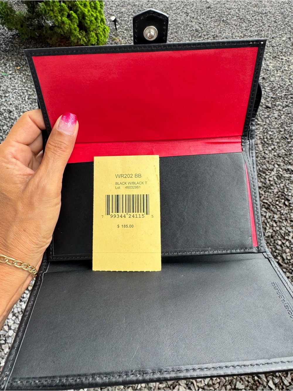 Dooney & Bourke 1975 Black Leather Wallet WR202 BB NWT $185 - Picture 12 of 15